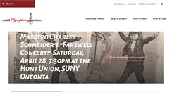 Desktop Screenshot of catskillsymphony.net
