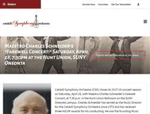 Tablet Screenshot of catskillsymphony.net